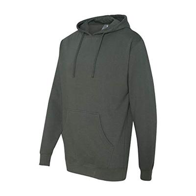 ITC Mens Midweight Hooded Sweatshirt (SS4500) -CHARCOAL -M