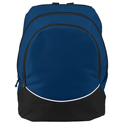 Augusta Sportswear Large Tri-Color Backpack, One Size, Navy/Black/White