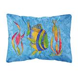 Caroline's Treasures 8713PW1216 Troical Fish and Seaweed on Blue Canvas Fabric Decorative Pillow, 12 screenshot. Pillows directory of Bedding.
