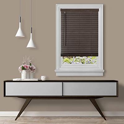 Achim Home Furnishings Cordless GII Madera Falsa 2" Faux Wood Plantation Blind 36" x 64", Mahogany