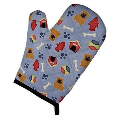 Caroline's Treasures BB2735OVMT Dog House Collection English Bulldog Red Oven Mitt, Large, multicolo