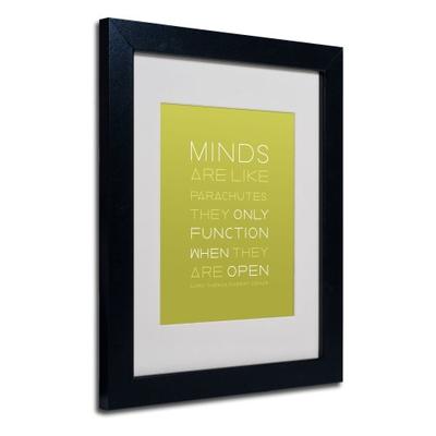 An Open Mind by Megan Romo Canvas Wall Artwork, Black Frame, 11 by 14-Inch