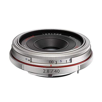 Pentax K-Mount HD DA 40mm f/2.8 40-40mm Fixed Lens for Pentax KAF Cameras (Limited Silver)