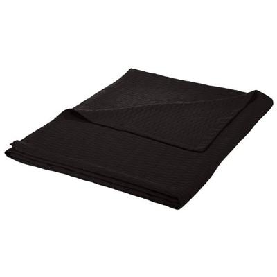 Superior King Blanket 100% Cotton, for All Season, Diamond Design, Black