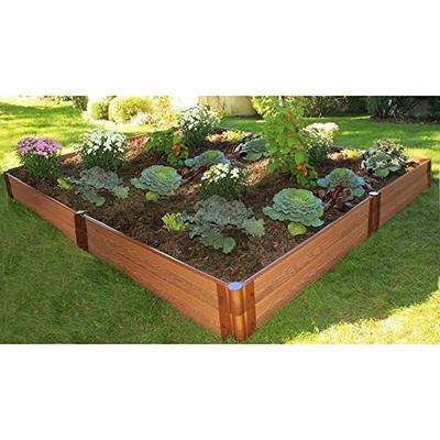 Frame It All 1-inch Series Composite Raised Garden Bed Kit - 8ft. x 8ft. x 11in.