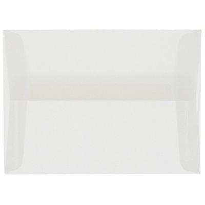 JAM PAPER A6 Translucent Vellum Envelopes - 4 3/4 x 6 1/2 - Clear - Bulk 1000/Carton