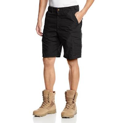 Tru-Spec Shorts, 24-7 blk 9" P/C R/S, Black, 42