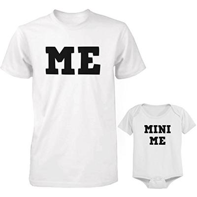 Dad and Son Matching T-Shirt & Bodysuit Set Bold Statement - Mini Me