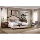 Hooker Furniture Leesburg Standard Bed Wood & /Upholstered/Polyester in Brown | 68 H x 81.75 W x 90 D in | Wayfair 5381-90866