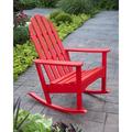 POLYWOOD® Classic Adirondack Rocking Chair in Red | 41 H x 28.5 W x 35 D in | Wayfair ADRC100SR