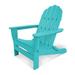 POLYWOOD® Classic Oversized Folding Adirondack Chair in Blue | 38.25 H x 30.75 W x 37 D in | Wayfair AD7030AR