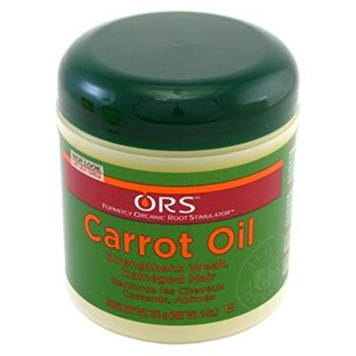Ors Carrot Oil Strengthens Weak & Damaged Hair 6 Ounce Jar (177ml) (6 Pack)