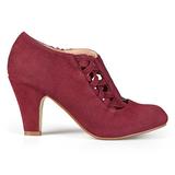 Brinley Co Womens High Heel Round Toe Bootie Wine, 6 Wide Width US screenshot. Shoes directory of Clothing & Accessories.