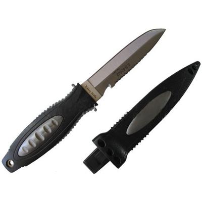 Scuba Choice Scuba Diving 10" Stainless Steel Point-Tip Dive Knife with 2 Knife Straps