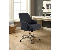 Serta Style Leighton Home Office Chair, Inviting Graphite Twill Fabric