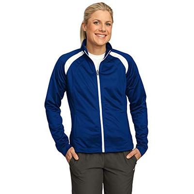 Sport-Tek Women's Tricot Track Jacket M True Royal/White