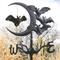 Design Toscano Crescent moon Vampire Bats Metal Weathervane: Garden Stake (Shown)