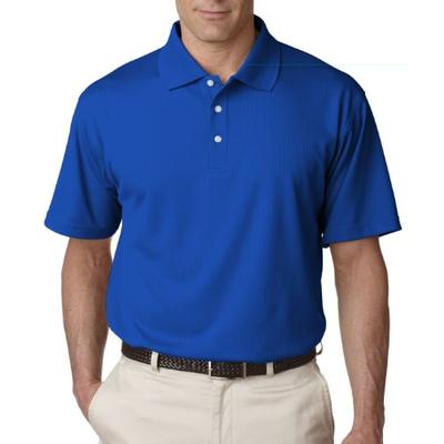 UltraClub Men's Cool & Dry Stain-Release Polo Shirt, ROYAL, Large