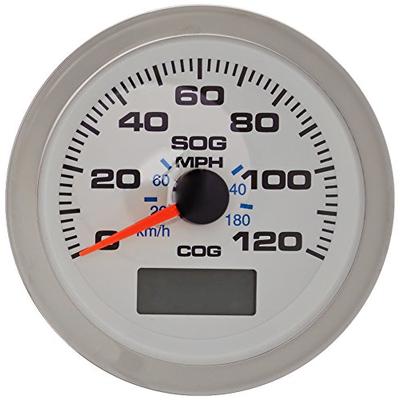 Sierra International 781-625-120P Scratch Resistant Premier Pro Gauge, 120 MPH GPS Speedometer, Whit