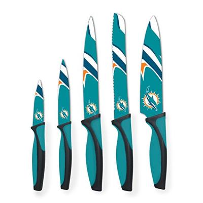 Sports Vault NFL Miami Dolphins Kitchen Knives