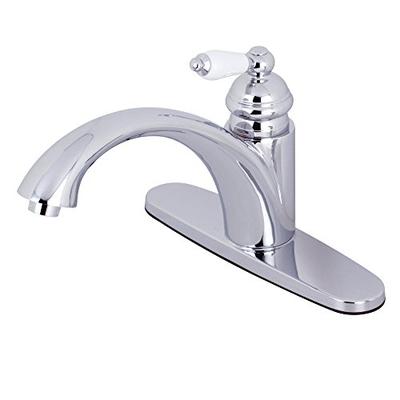 Kingston Brass KS6571PLLS Vintage Single-Handle Kitchen Faucet 9 inch in Spout Reach Polished Chrome