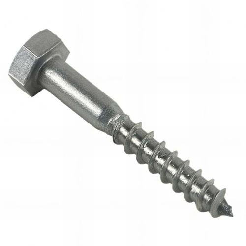 Tirefond bois tête hexagonale 10 x 60 mm INOX A2 - Boite de 50 pcs - Fixtout TIR10060A2