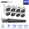 Annke 5MP PoE Sistema de cámara de seguridad ip con cámaras de torreta onvif 16CH 4K nvr cctv de