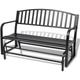 Banc balan�oire en acier noir - Vidaxl