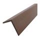 Profil d'angle bois composite pour bardage - Coloris - Chocolat, Epaisseur - 6 cm, Largeur - 6 cm,