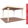 Italfrom © - Gazebo da Giardino in Legno Lamellare d'Abete Nordico - cm 350X350cm - Italfromgiard4