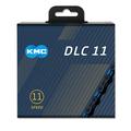 KMC Unisex – Erwachsene DLC11 Kette, schwarz,blau, 1/2 X 11/128 118GL SW/BL