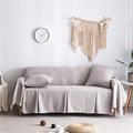 Lanqinglv Grey Sofa Slipcover 200x300cm Cotton Linen Couch Sofa Covers Pet Protectors 3 Seater Sofa Cover Non Slip Thicken sofa slipcovers