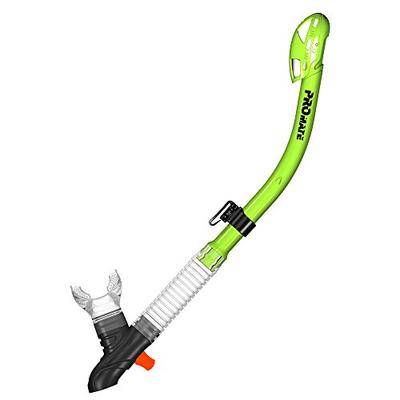 Promate Dry Snorkel with Signal Whistle, Green