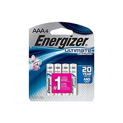 Energizer Ultimate Lithium AAA 4 Batteries with 20 Year Shelf Life (Value Pack of 5)