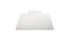 Deflecto DuraMat Clear Chair Mat, Low Pile Carpet Use, Rectangle With Lip, Beveled Edge, 36 x 48 Inc