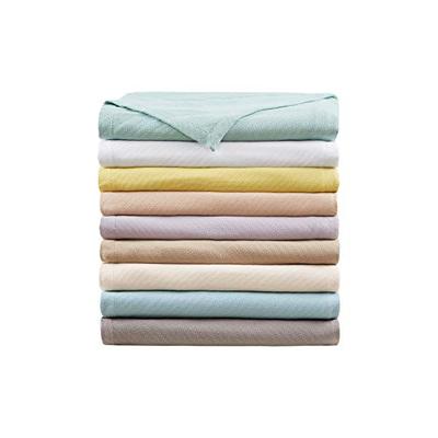 Madison Park Liquid Cotton Blanket, Twin, White