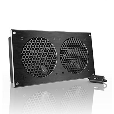 AC Infinity AIRPLATE S7, Quiet Cooling Fan System 12" with Speed Control, for Home Theater AV Cabine