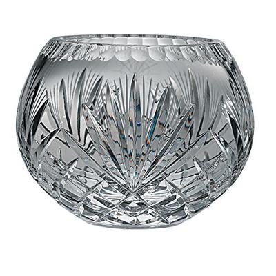 Majestic Gifts Hand Cut Crystal Bowl, 5-Inch, Rose