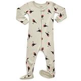 Leveret Kids Birds Baby Girls Footed Pajamas Sleeper 100% Cotton (Size 12-18 Months) screenshot. Sleepwear directory of Clothes.