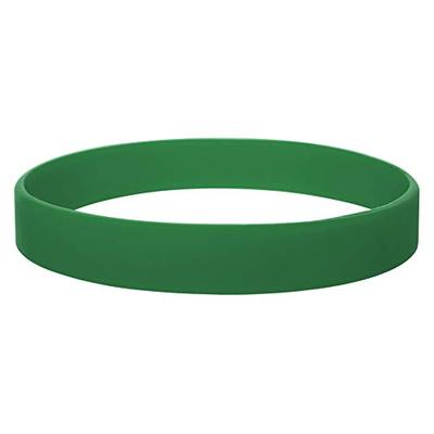 GOGO Silicone Wristbands, 120 PCS Rubber Bracelets For Kids, Party Suppliers-ForestGreen