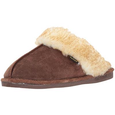 Old Friend Women's Buffy Scuff Slipper, Chocolate Brown, 7 M US