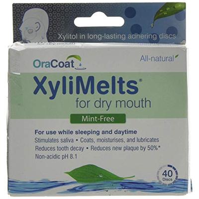 XyliMelts for Dry Mouth, Mint-Free, 80-Count Box