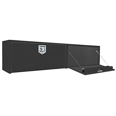 Buyers Products Black Steel Topsider Truck Box w/ T-Handle Latch (16x13x72 Inch)
