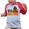 7 ate 9 Apparel Baby Boy's Big Brother Thanksgiving 4T Red Raglan