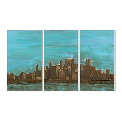 The Stupell Home Decor Collection Manhattan Oil Painting Look Triptych