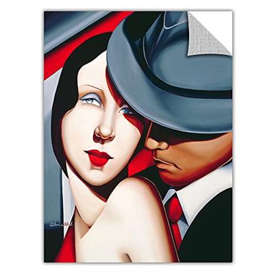 ArtWall "Adam and Eve, Gangster Study Removable Graphic Wall Art by Catherine Abel, 36 by 44-Inch