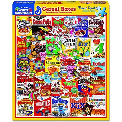 White Mountain Puzzles Cereal Boxes - 1000 Piece Jigsaw Puzzle