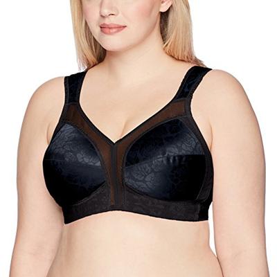 Playtex Women's Plus Size 18 Hour Original Comfort Strap Bra #4693, Black, 44 B