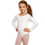Leveret Girls Leotard White Long Sleeve X-Large (12-14) screenshot. Tops directory of Clothes.