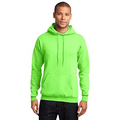 Port & Company Men's Classic Pullover Hooded Sweatshirt S Neon Green